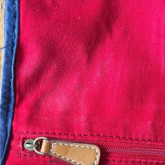 Fossil Coated Canvas Multi Striped Flap Closure Crossbody - Picture 9 of 11